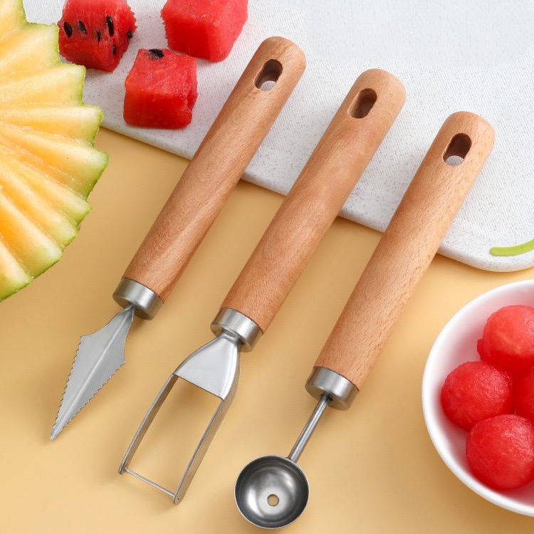 Ensemble coupe-melon et cuillère à melon XL-MC01