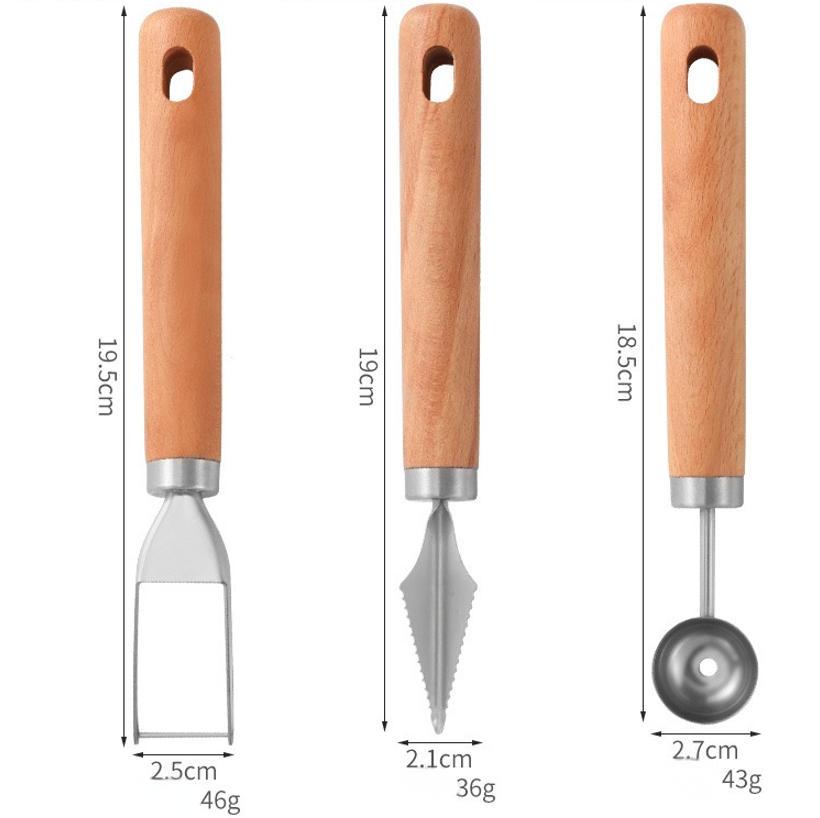 Ensemble coupe-melon et cuillère à melon XL-MC01