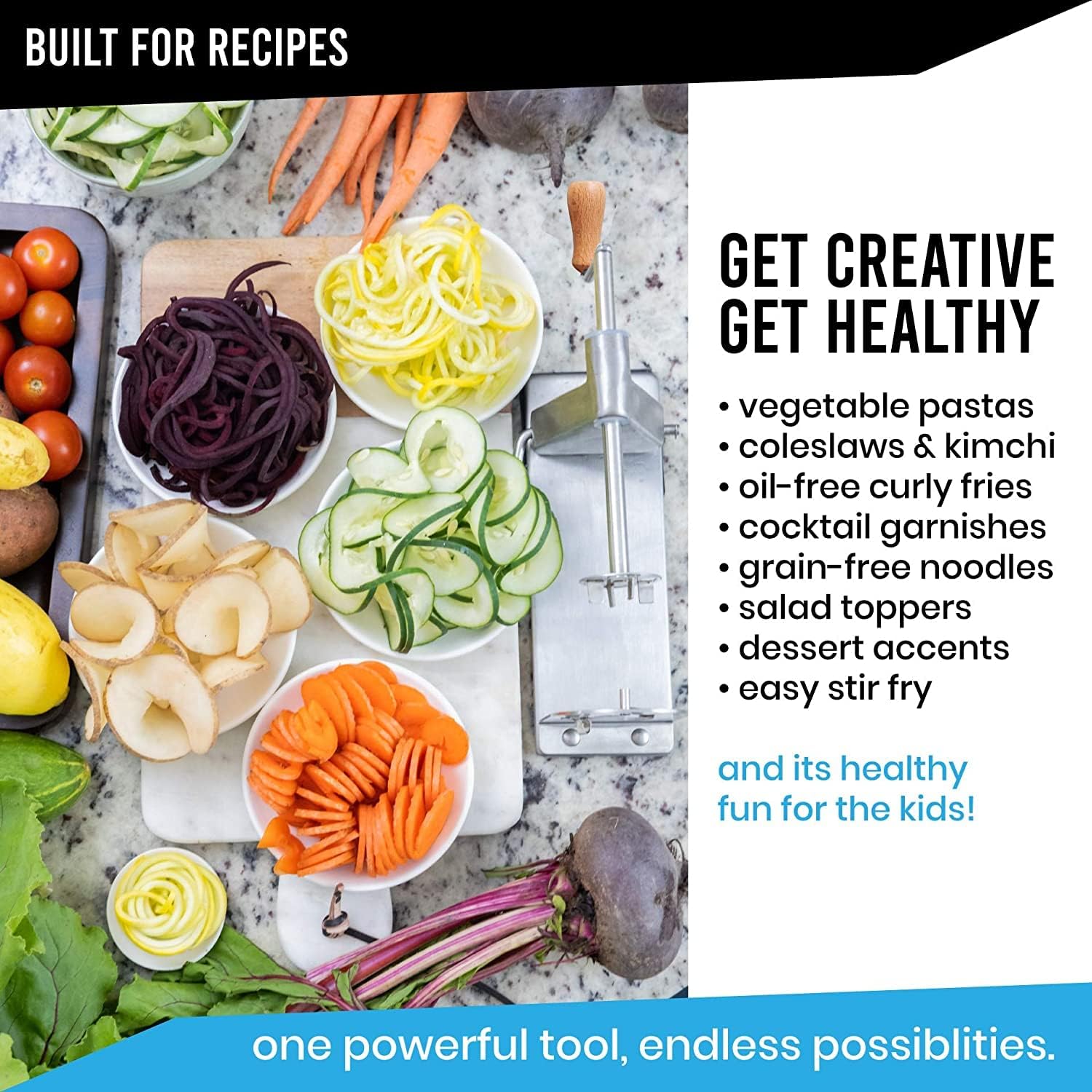 Vegetable Slicer with Suction Base